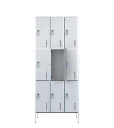 ARMADIETTO SPOGLIATOIO A CASELLARIO in HPL – Multivano a 9 Posti 2