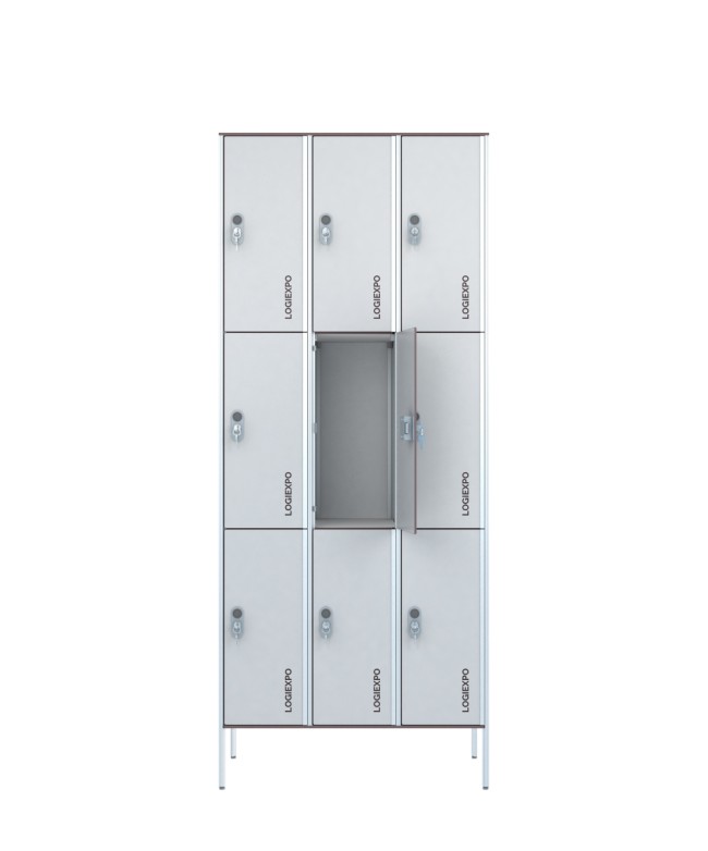 ARMADIETTO SPOGLIATOIO A CASELLARIO in HPL – Multivano a 9 Posti