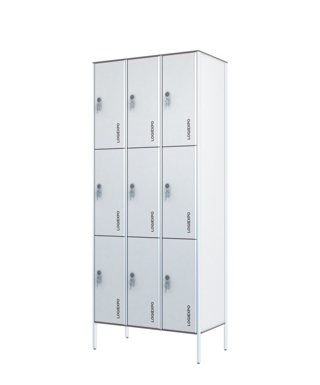 ARMADIETTO SPOGLIATOIO A CASELLARIO in HPL – Multivano a 9 Posti