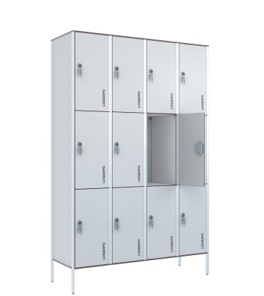 ARMADIETTI A CASELLARIO PER SPOGLIATOIO in HPL – Multivano a 12 Posti