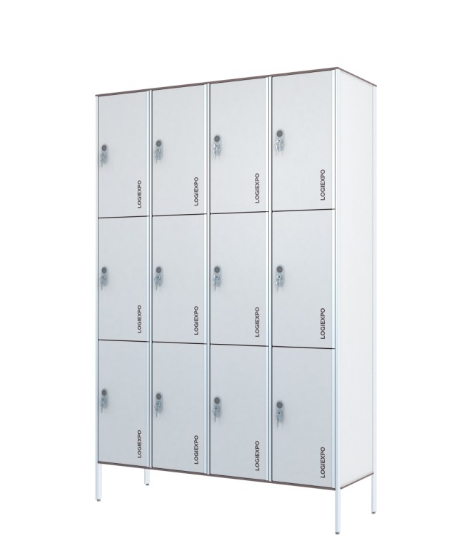 ARMADIETTI A CASELLARIO PER SPOGLIATOIO in HPL – Multivano a 12 Posti