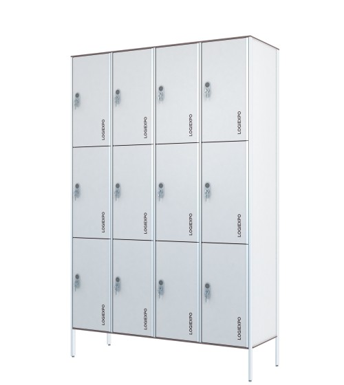 ARMADIETTI A CASELLARIO PER SPOGLIATOIO in HPL – Multivano a 12 Posti