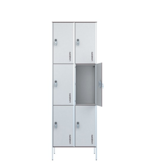 ARMADIO CASELLARIO per SPOGLIATOIO in HPL – Multivano a 6 Posti