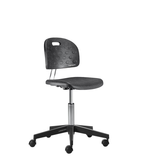 SGABELLO TECNICO DA LABORATORIO - Sedile e schienale in poliuretano