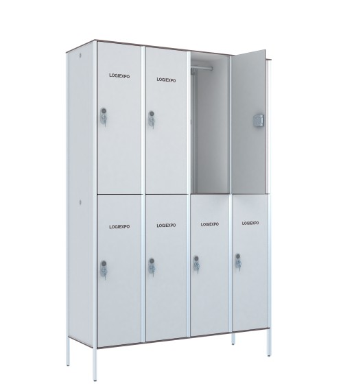 ARMADIETTI SPOGLIATOIO in HPL a Vani Sovrapposti – Casellario 8 Posti