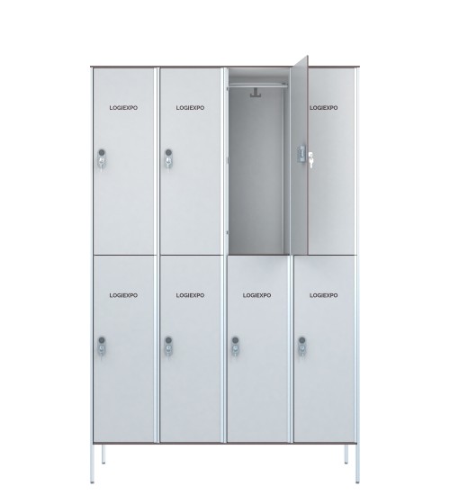 ARMADIETTI SPOGLIATOIO in HPL a Vani Sovrapposti – Casellario 8 Posti