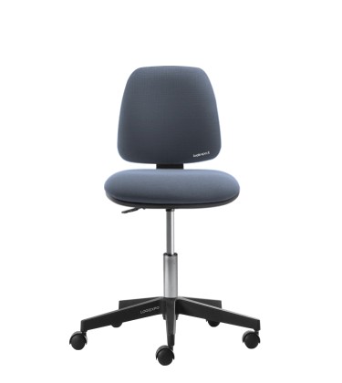 SGABELLO ERGONOMICO CON RUOTE - Seduta e schienale imbottiti