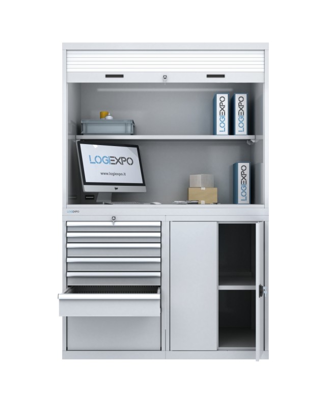 ARMADIO COMPONIBILE PER COLLAUDO - Quality Center con tapparella