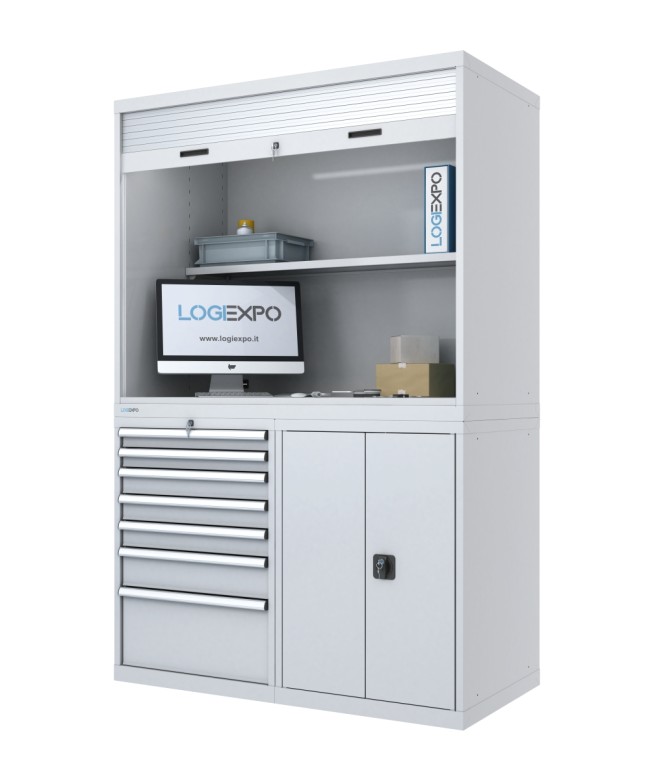 ARMADIO COMPONIBILE PER COLLAUDO - Quality Center con tapparella