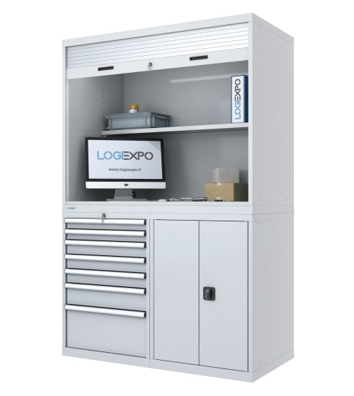 ARMADIO COMPONIBILE PER COLLAUDO - Quality Center con tapparella