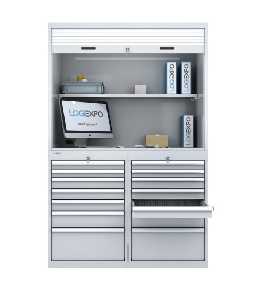 Postazione Collaudo e Controllo Qualità – Armadio con serranda