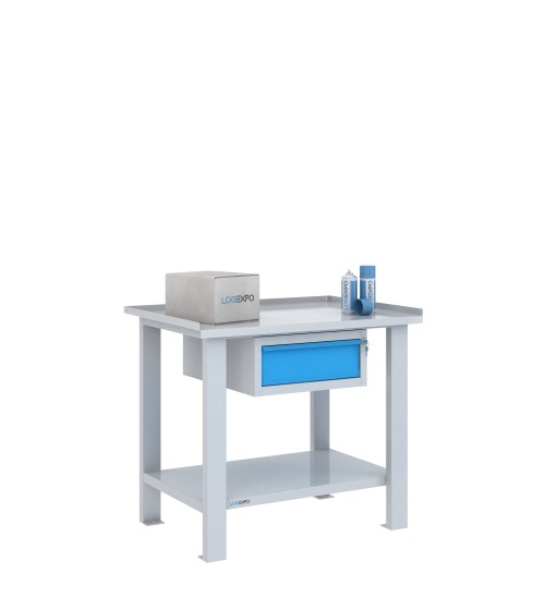 TAVOLO OFFICINA 1000x700x860h con 1 cassetto