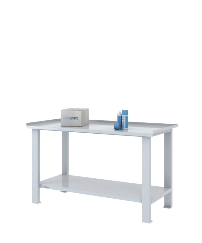 TAVOLO OFFICINA 1500x700x860h - Piano lamiera