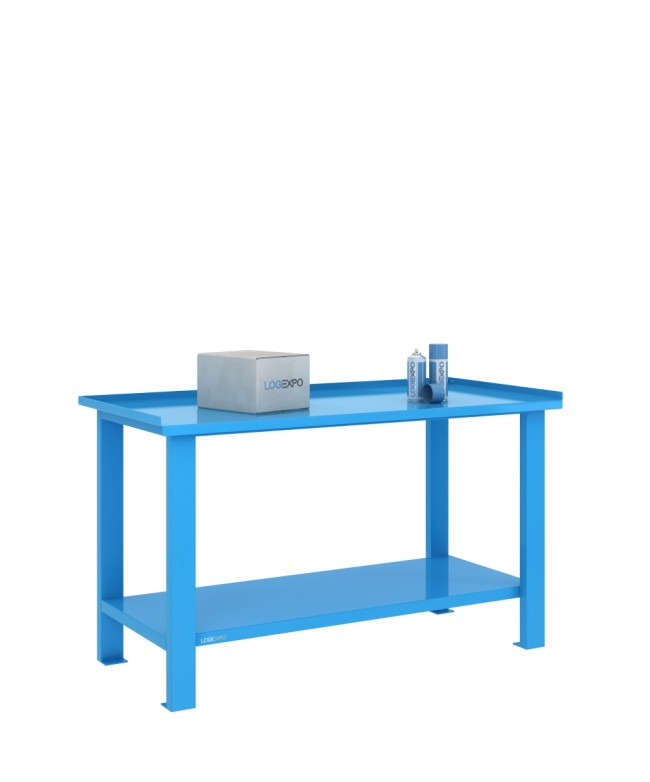 TAVOLO OFFICINA 1500x700x860h - Piano lamiera