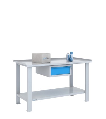 TAVOLO OFFICINA 1500x700x860h con 1 cassetto
