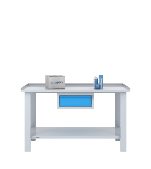 TAVOLO OFFICINA 1500x700x860h con 1 cassetto