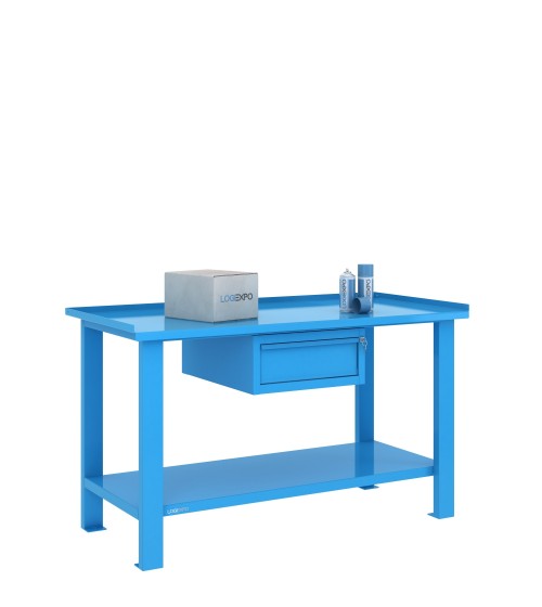 TAVOLO OFFICINA 1500x700x860h con 1 cassetto