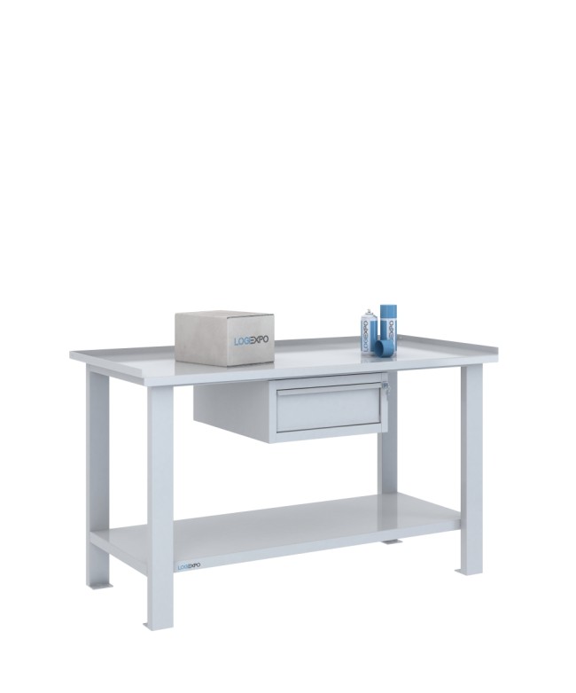 TAVOLO OFFICINA 1500x700x860h con 1 cassetto