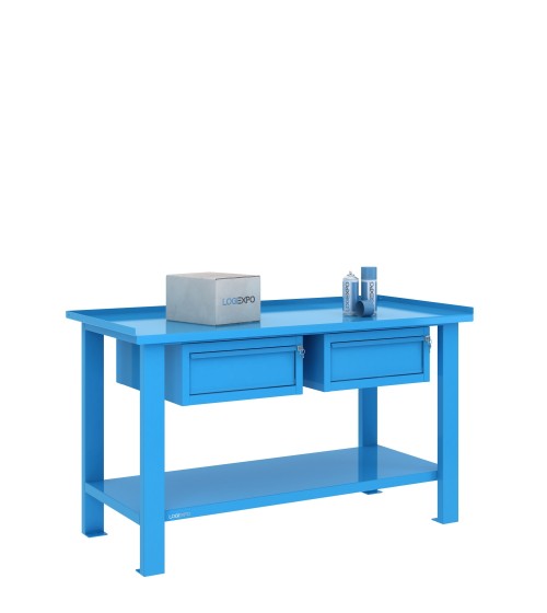 TAVOLO OFFICINA 1500x700x860h con 2 cassetti