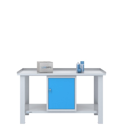 TAVOLO OFFICINA 1500x700x860h con 1 sportello