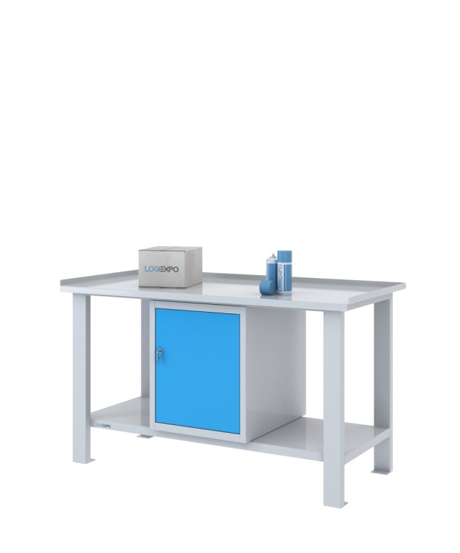 TAVOLO OFFICINA 1500x700x860h con 1 sportello