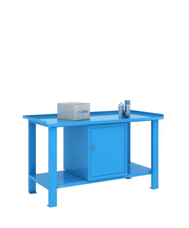 TAVOLO OFFICINA 1500x700x860h con 1 sportello