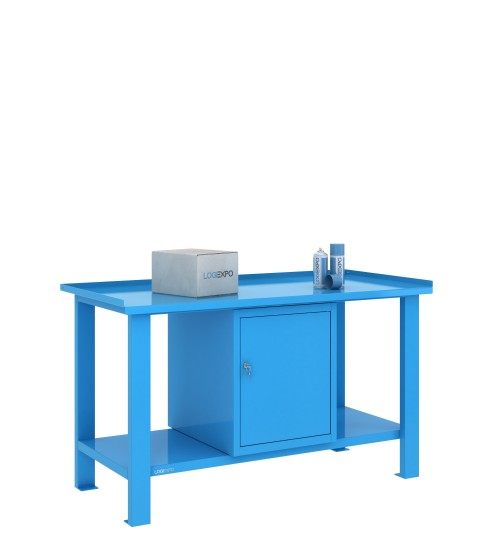 TAVOLO OFFICINA 1500x700x860h con 1 sportello