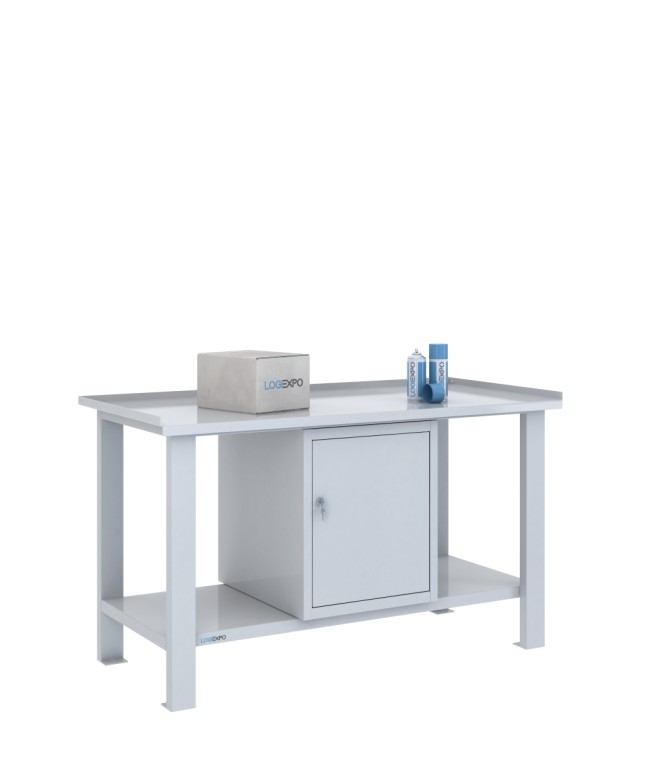 TAVOLO OFFICINA 1500x700x860h con 1 sportello