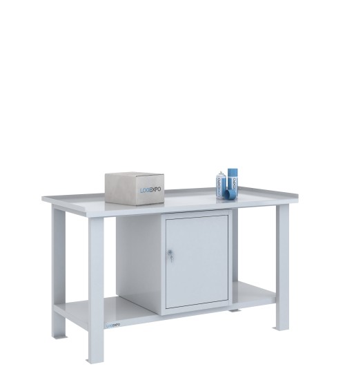 TAVOLO OFFICINA 1500x700x860h con 1 sportello