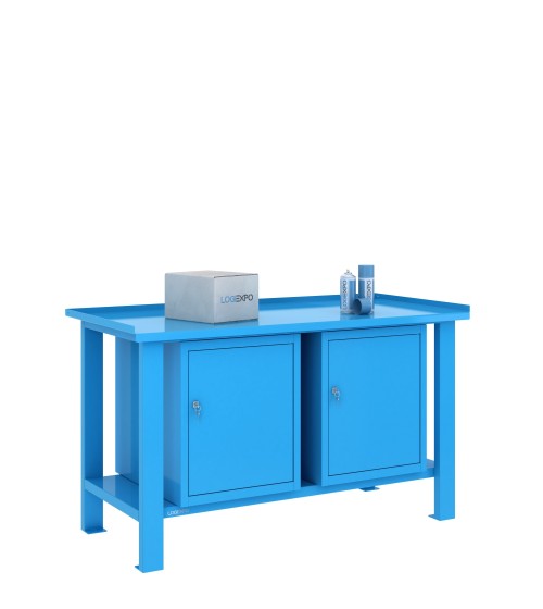 TAVOLO OFFICINA 1500x700x860h con 2 sportelli