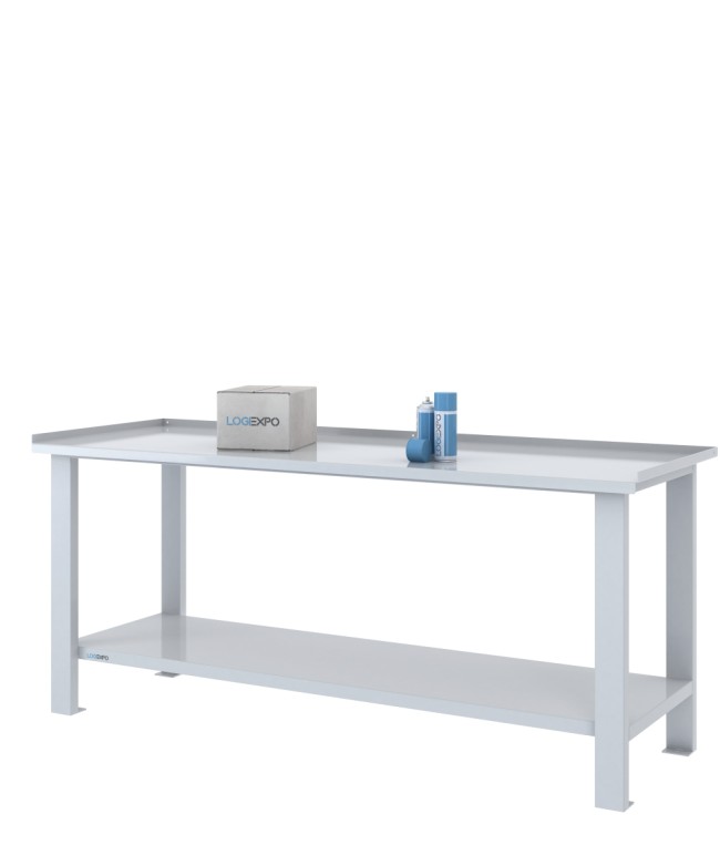 TAVOLO OFFICINA 2000x700x860h - Piano lamiera