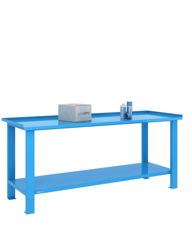 TAVOLO OFFICINA 2000x700x860h - Piano lamiera