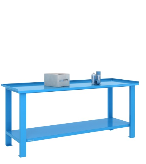 TAVOLO OFFICINA 2000x700x860h - Piano lamiera