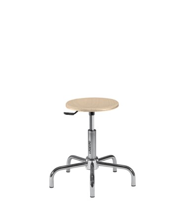 SGABELLO CON TONDELLO IN FAGGIO - Serie professionale da disegnatore