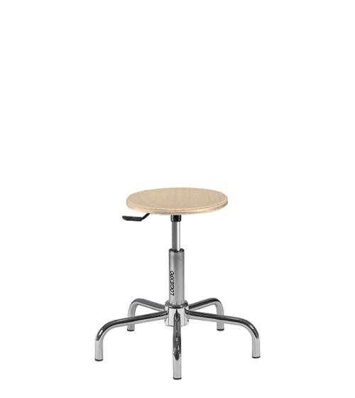 SGABELLO CON TONDELLO IN FAGGIO - Serie professionale da disegnatore