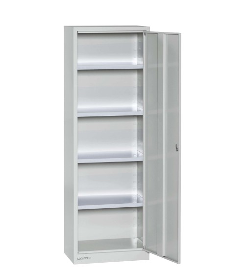 ARMADIO MULTIUSO IN METALLO 600x400x1800h con anta singola a battente