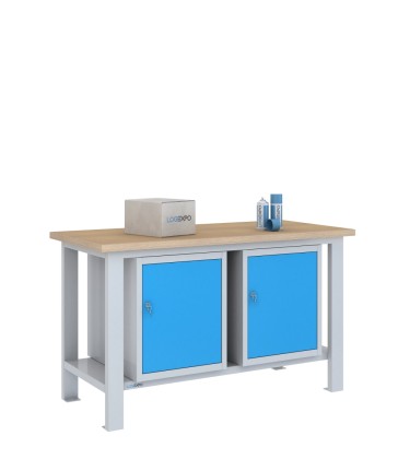BANCO DA LAVORO 1500x700x885h con 2 sportelli