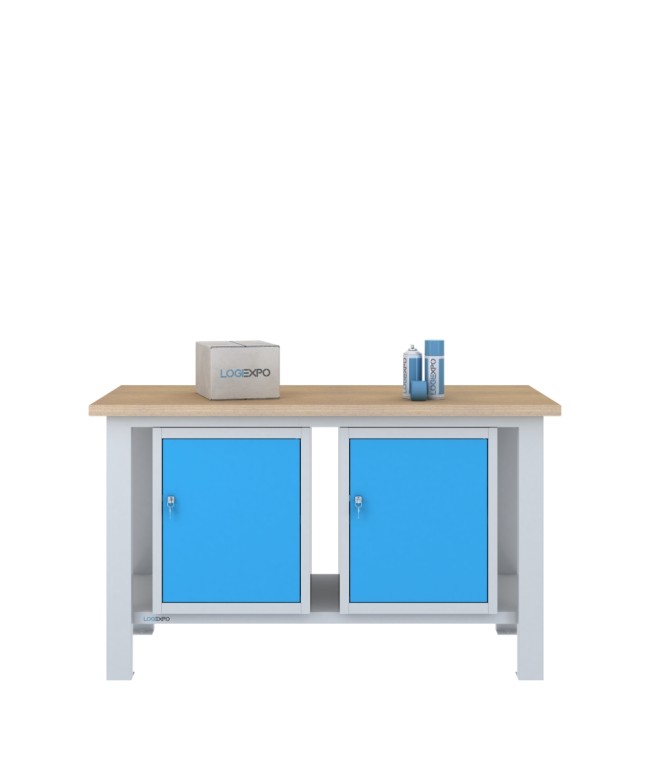 BANCO DA LAVORO 1500x700x885h con 2 sportelli