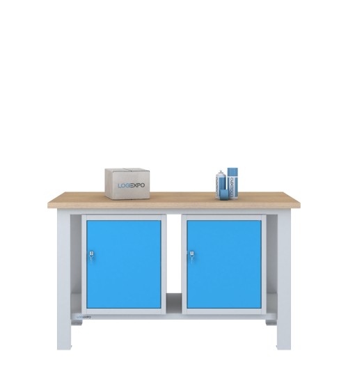 BANCO DA LAVORO 1500x700x885h con 2 sportelli