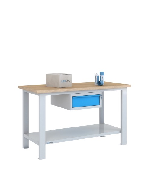 BANCO DA LAVORO 1500x700x885h con 1 cassetto