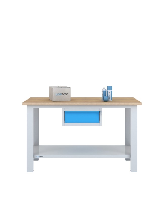 BANCO DA LAVORO 1500x700x885h con 1 cassetto
