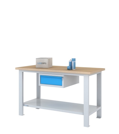 BANCO DA LAVORO 1500x700x885h con 1 cassetto