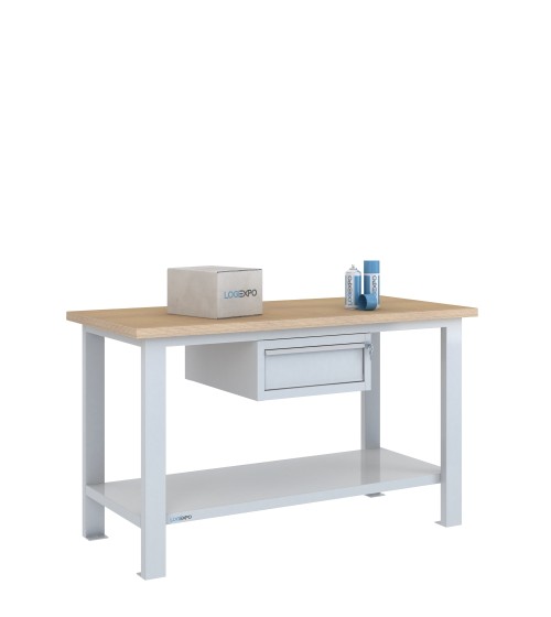 BANCO DA LAVORO 1500x700x885h con 1 cassetto