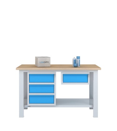 BANCO DA LAVORO 1500x700x885h con 4 cassetti 2