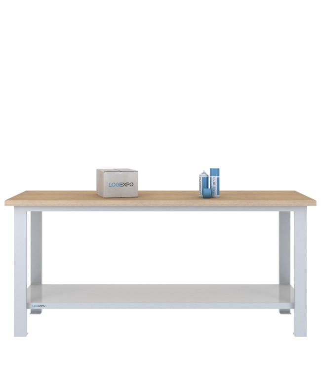 BANCO DA LAVORO 2000x700x885h - Piano multistrato di faggio