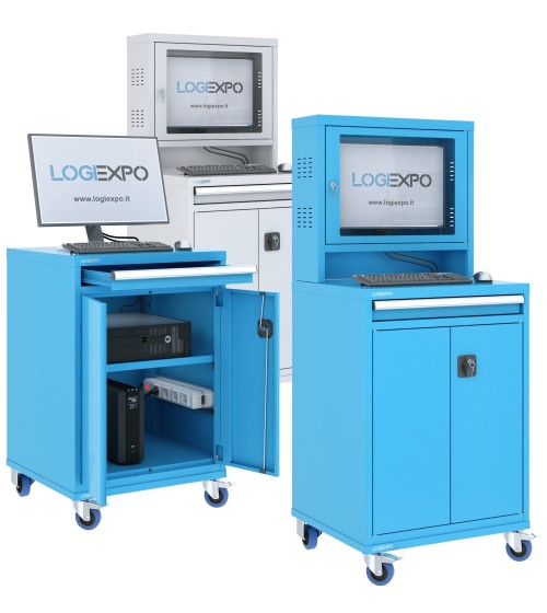 Armadi porta computer e pc per officina