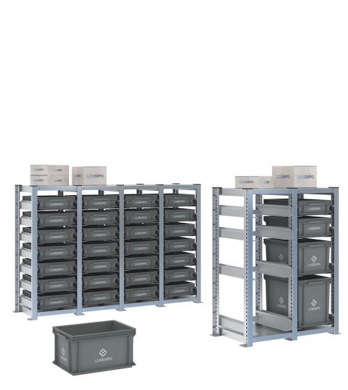 Scaffali H1000 per contenitori Euro 400x300